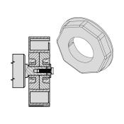 Adapter-Set für Achtkant-Stahlwelle SW 125 | für Becker Rohrmotoren Serie L