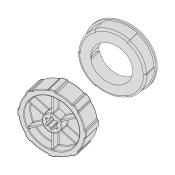 Adapter-Set für Rundrohr Ø 102 mm | für Becker Rohrmotoren Serie L