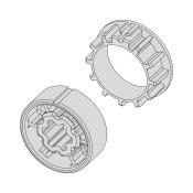 Adapter-Set für Rundrohr Ø 50 mm | für Becker Rohrmotoren Serie P/R