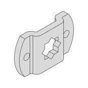 Markisenlager Sternloch M8 für 16 mm Steckzapfen Vierkant | für Becker Antriebe Serie L