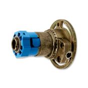 Rolladen-Kegelradgetriebe KG001 mit Untersetzung 2:1 | Freilauf links | für SW 40 achtkant Stahlwelle