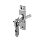 Gelenklager 45° GL036 mit 17x73 mm Platte für 11,9 mm Zapfen | 6 mm Vierkant